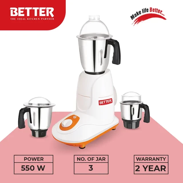 Better Jet Mixer Grinder - 550W Powerful Motor BMG 205
